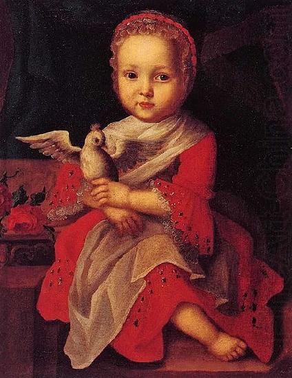 Ivan  Vishnyakov Portrait of Girl with bird china oil painting image